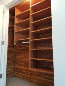 Wood Accent Wall Closet