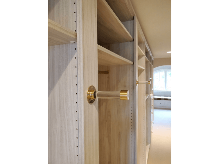Valet Rod Brushed Gold Closet Accessories