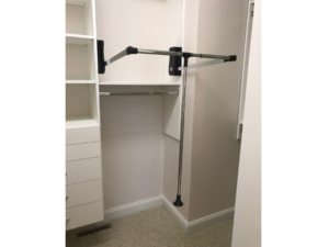 Closet accessories - pull down closet rod