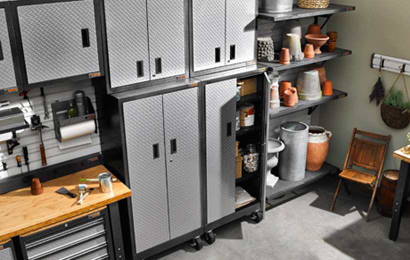 Sophisticated Garge Organization With Gladiator Garageworks Garage