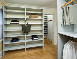 Minneapolis Custom Walk-in Closet - Closet shelving unit SMALL
