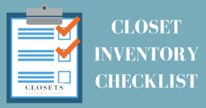 Closet Inventory Checklist
