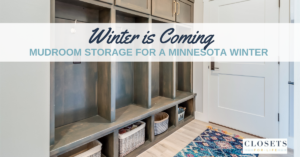 Mudroom Storage for A Minnesota Winter