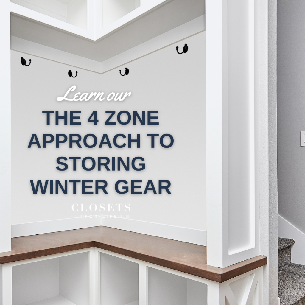 Mudroom Organization Tips for Winter from Twin Cities Custom Closet Company, Closets For Life