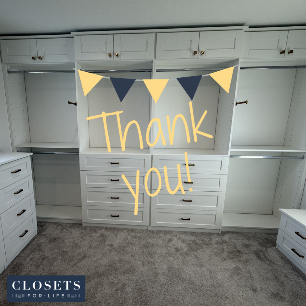 2025 marks an incredible 20 years of success for our custom closet business!